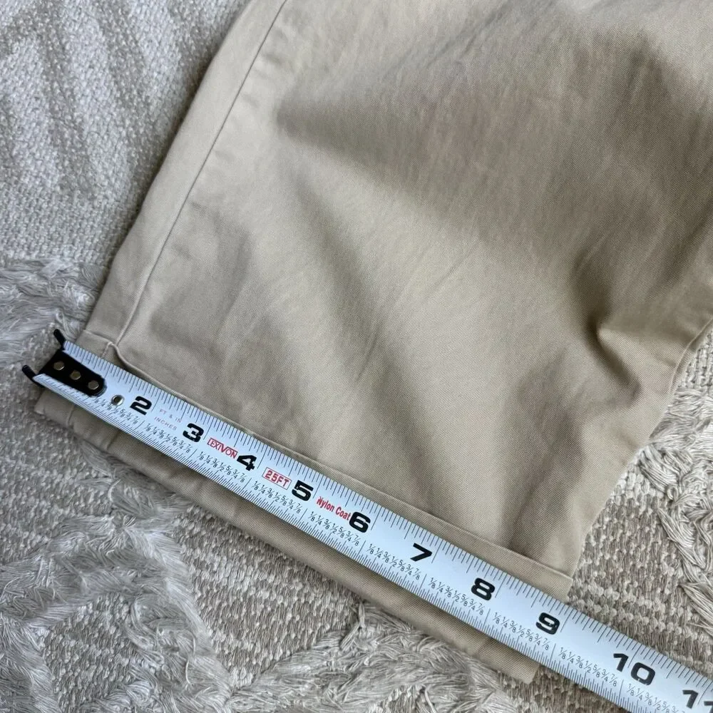 VTG Polo Ralph Lauren Hammond Pants 38x30 Khaki Pleated Cotton Chino Trouser